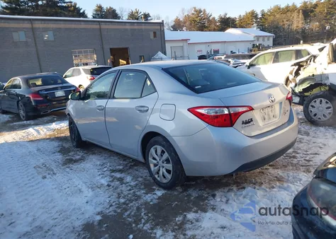 2016 Toyota Corolla Le from USA, damaged, VIN 2T1BURHE1GC715841